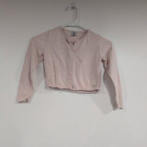 Petit Bateau Swiss Dot Cardigan Pale Pink Size 6